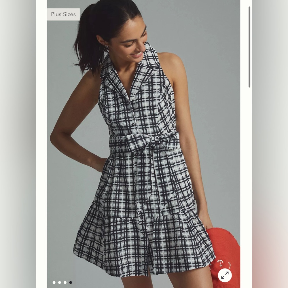 NWT Maeve plaid shirt dress Anthropologie - Picture 1 of 3